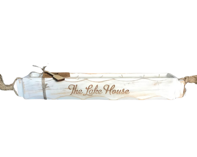 The Lake House - Engraved Dough Bowl Candle