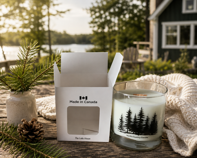 The Lake House 10 oz Whiskey Glass Candle
