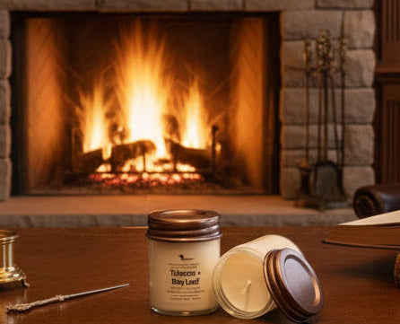 Tobacco + Bay Leaf - 9 oz Soy Wax Candle