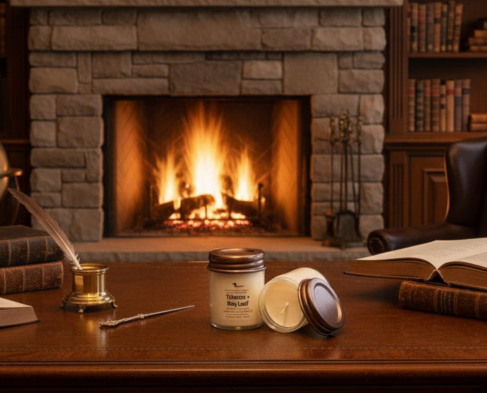 Tobacco + Bay Leaf - 9 oz Soy Wax Candle