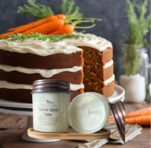 Load image into Gallery viewer, Carrot Spice Cake - 9 oz Soy Wax Candle
