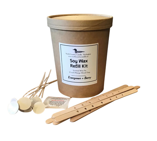 Soy Wax Refill Kit for Oak Style Dough Bowls