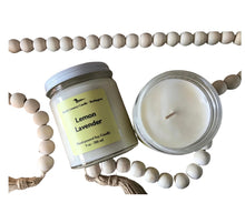 Load image into Gallery viewer, SWIRL - Lemon Lavender Soy Wax Candle
