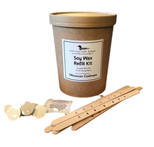 Load image into Gallery viewer, Soy Wax Refill Kit for Oak Style Dough Bowls
