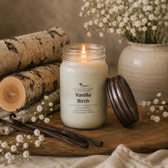 Vanilla Birch 12 oz Soy Wax Candle