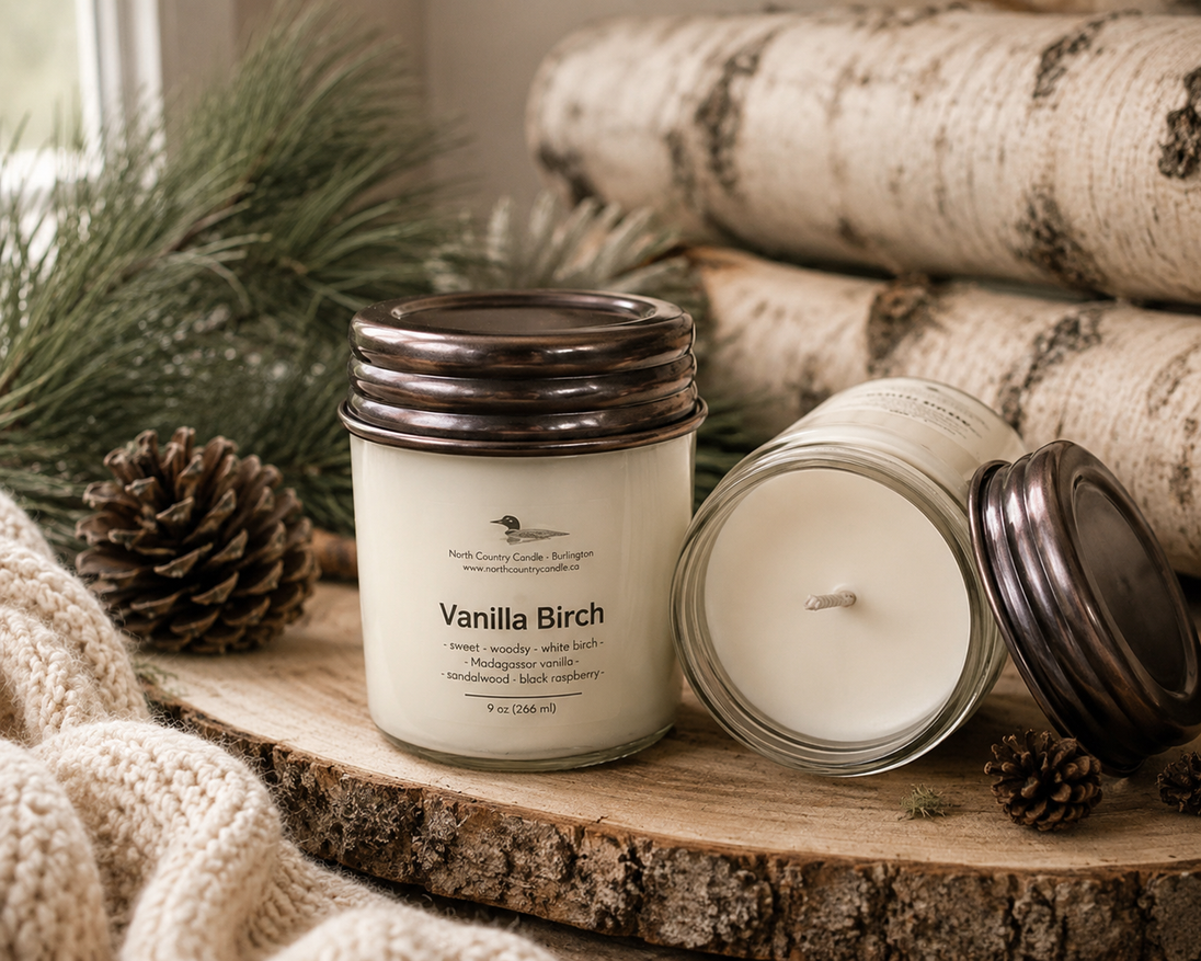 Vanilla Birch 9 oz Soy Wax Candle