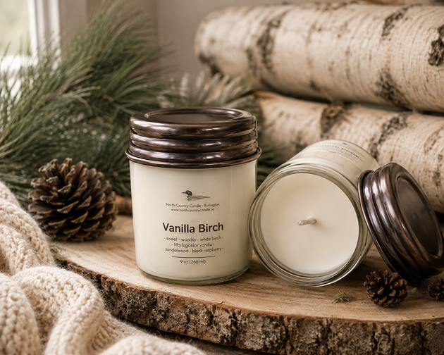 Vanilla Birch 9 oz Soy Wax Candle
