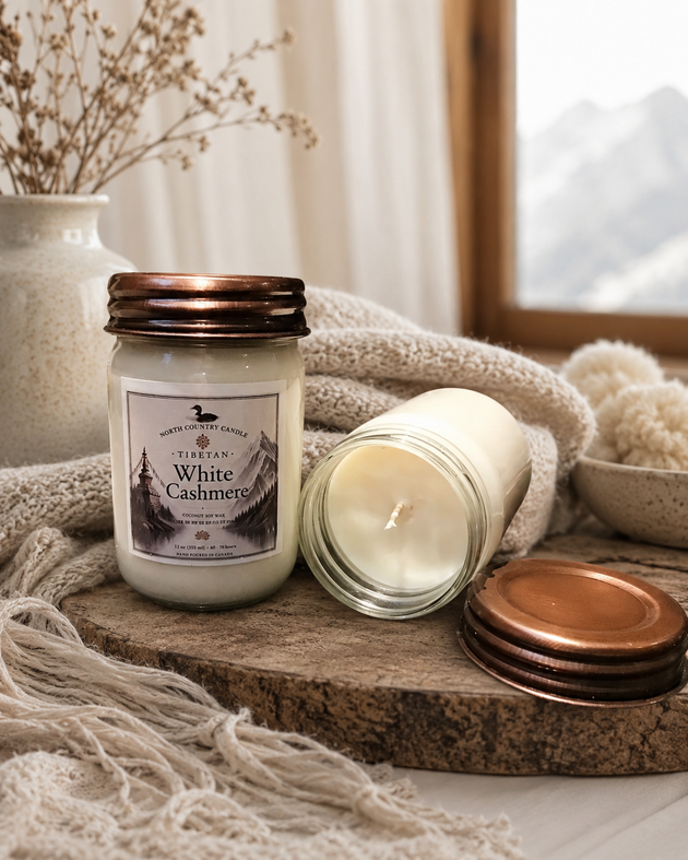 White Cashmere -12 oz Coconut Wax Candle