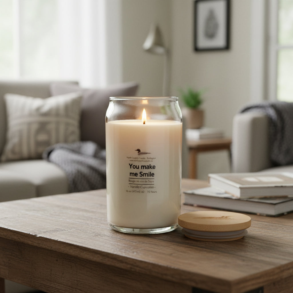 You Make Me Smile-16 oz  ever Glass Candle