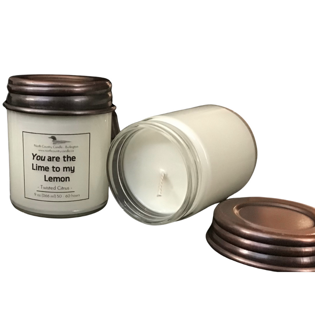 You are the Lime to my Lemon-9 oz Soy Candle