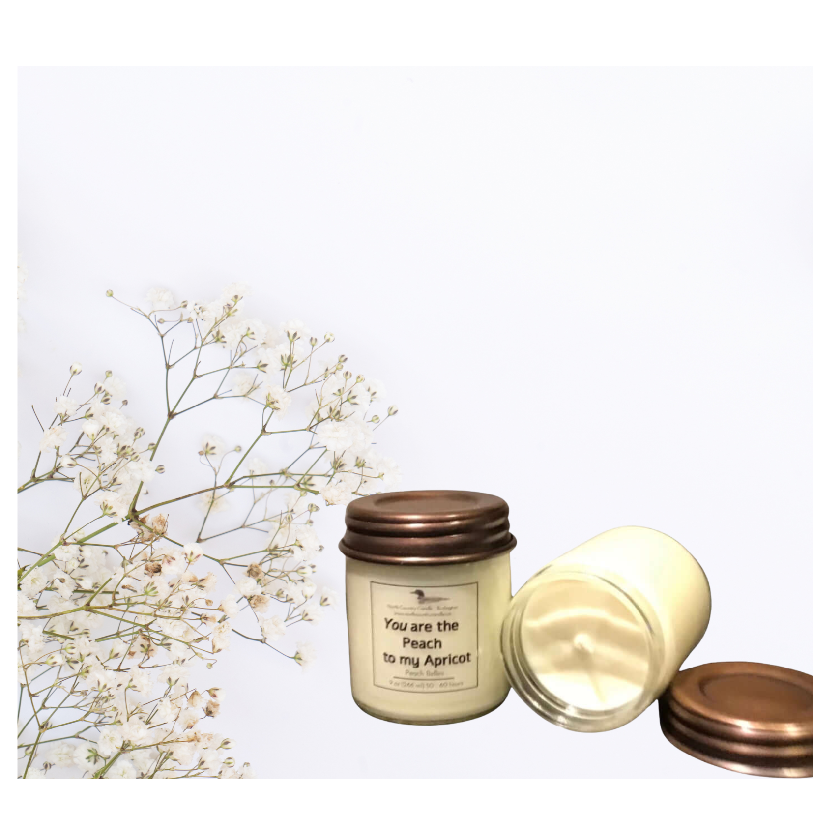 You are the Peach to my Apricot - 9 oz Soy Wax Candle