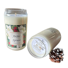 Load image into Gallery viewer, Arctic Spruce - 16 oz Glass Soy Wax Candle
