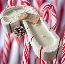 Load image into Gallery viewer, Candy Cane Dough Bowl Soy Candle
