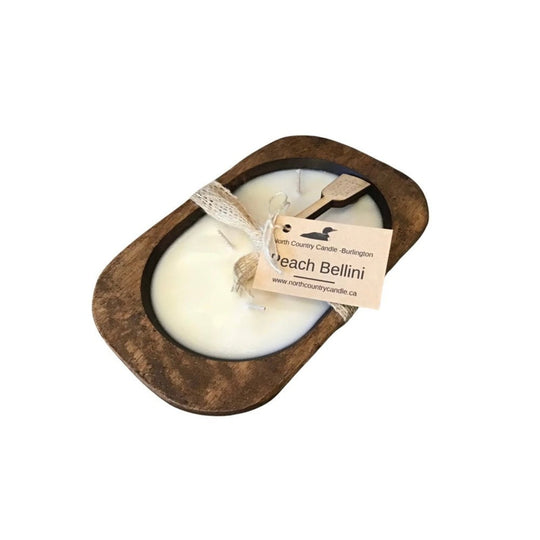 Dough Bowl Candles - Traditional Oak