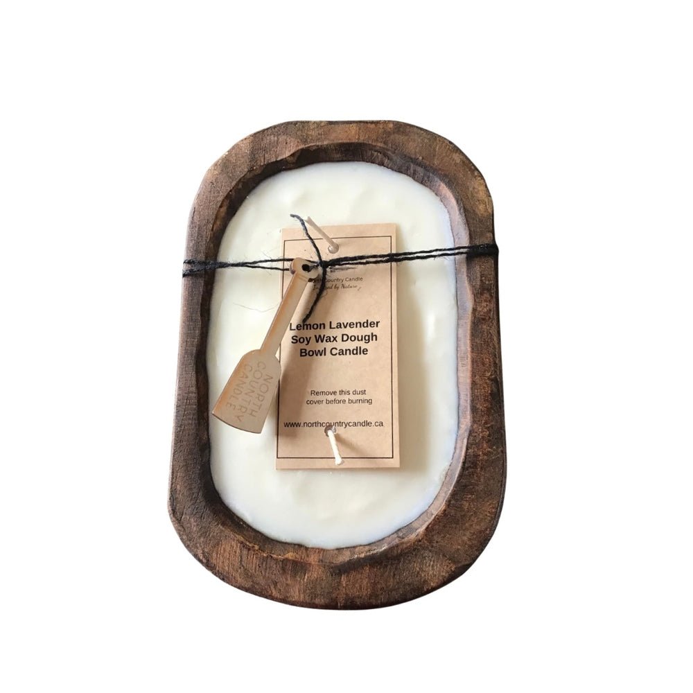 Dough Bowl Candles - Traditional Oak