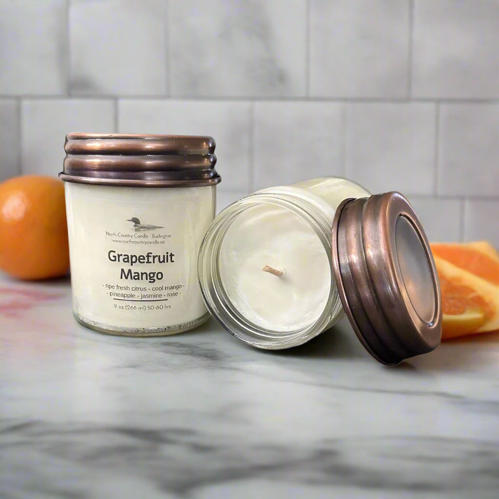 Grapefruit Mango - 9 oz Soy Wax Candle