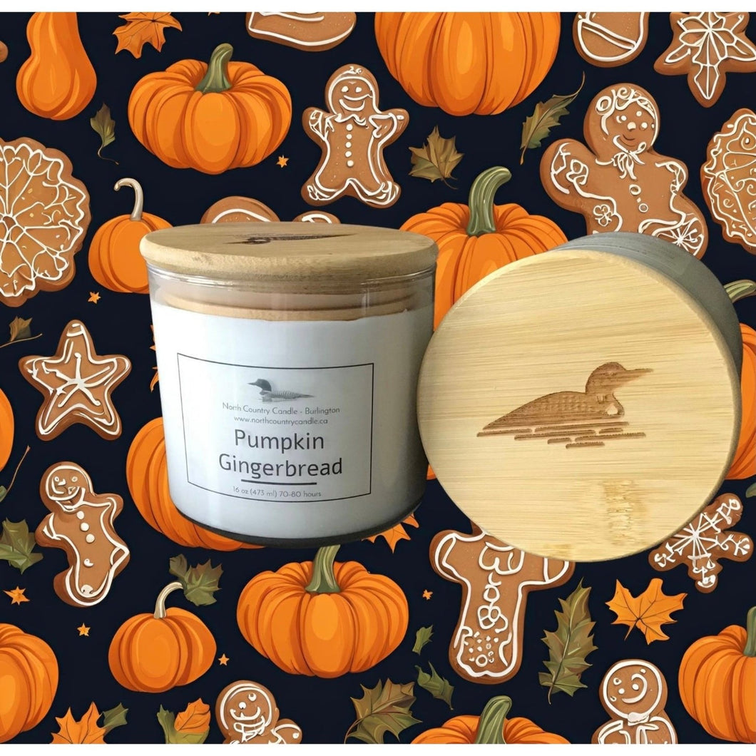 Pumpkin Gingerbread - 16 oz Cylinder Jar Candle