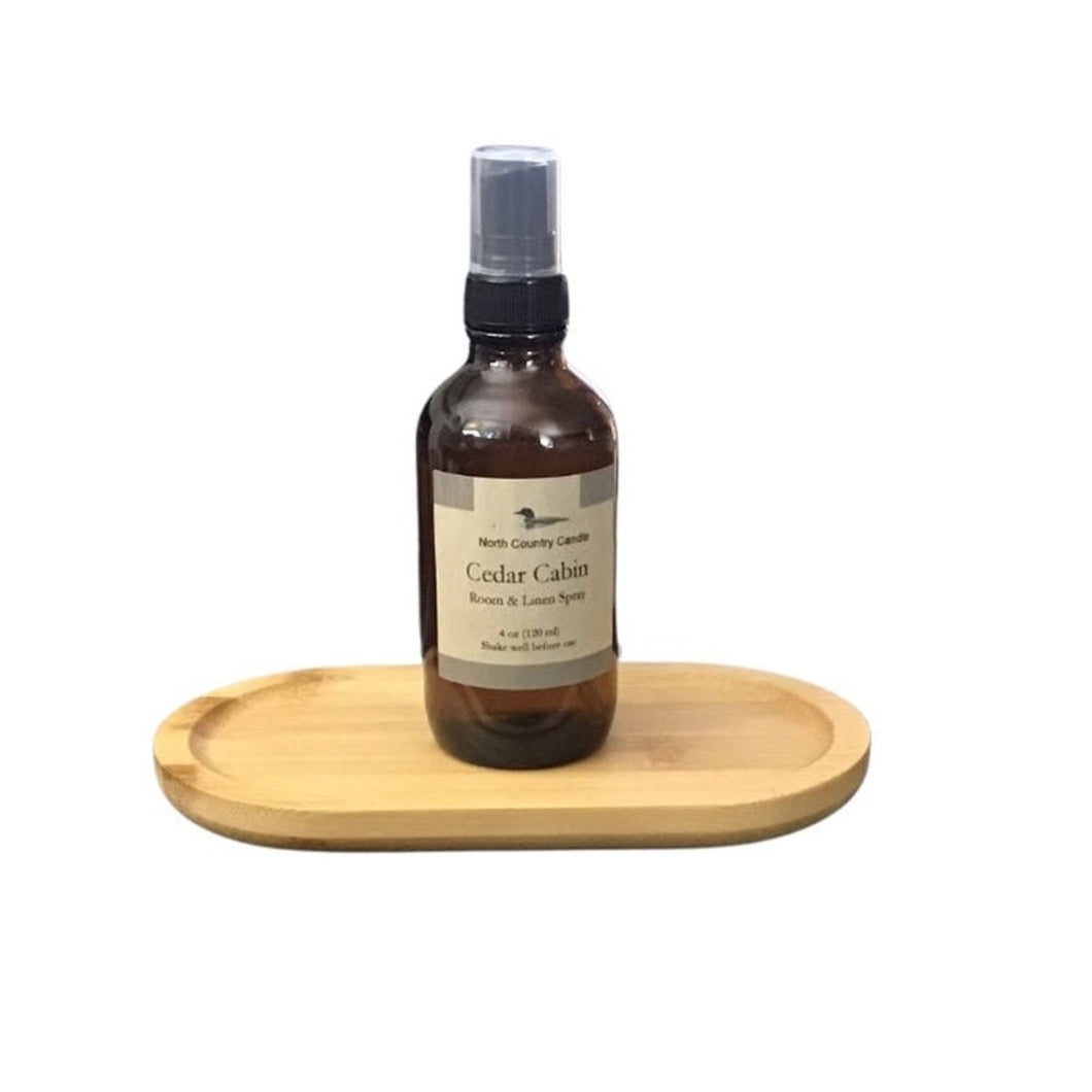 Room & Linen Spray - Cedar Cabin - 4 oz Amber Bottle