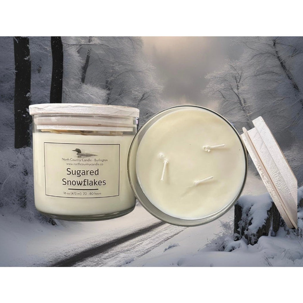 60% OFF - Sugared Snowflakes - 16 oz Soy Candle