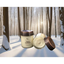 Load image into Gallery viewer, Sugared Snowflakes -9 oz Soy Candle
