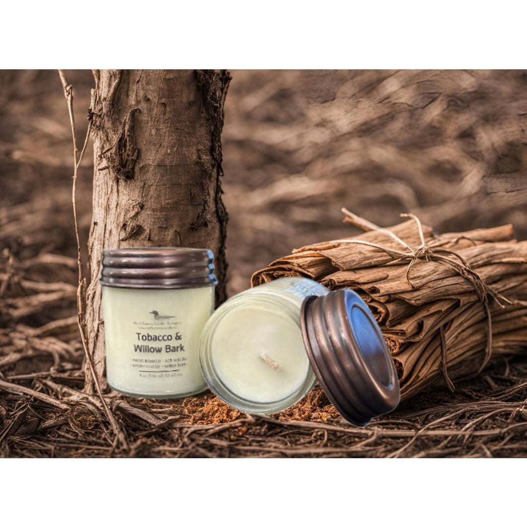 Tobacco & Willow Bark - 9 oz Soy Candle