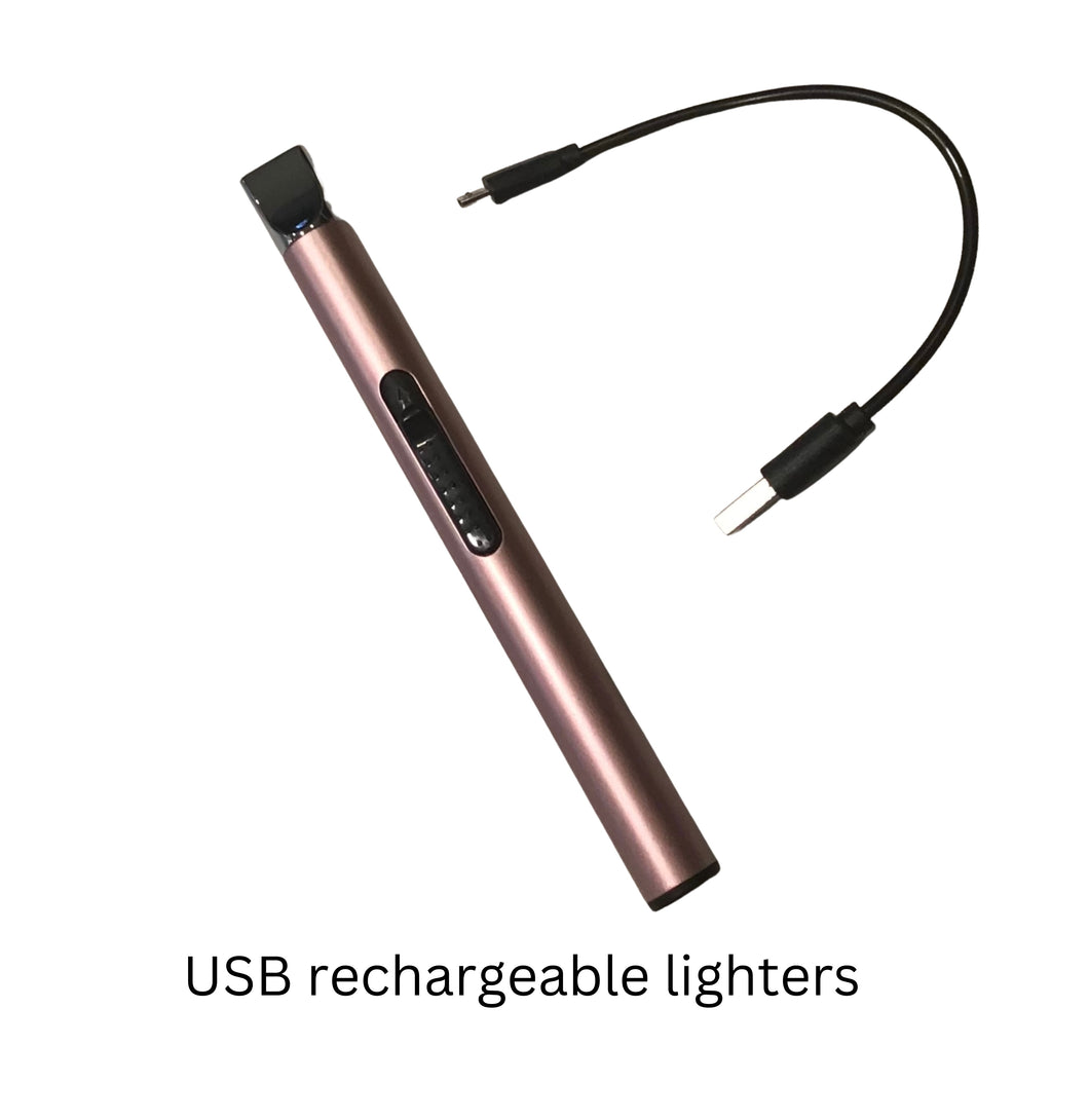 USB rechargeable lighters - 3 colours